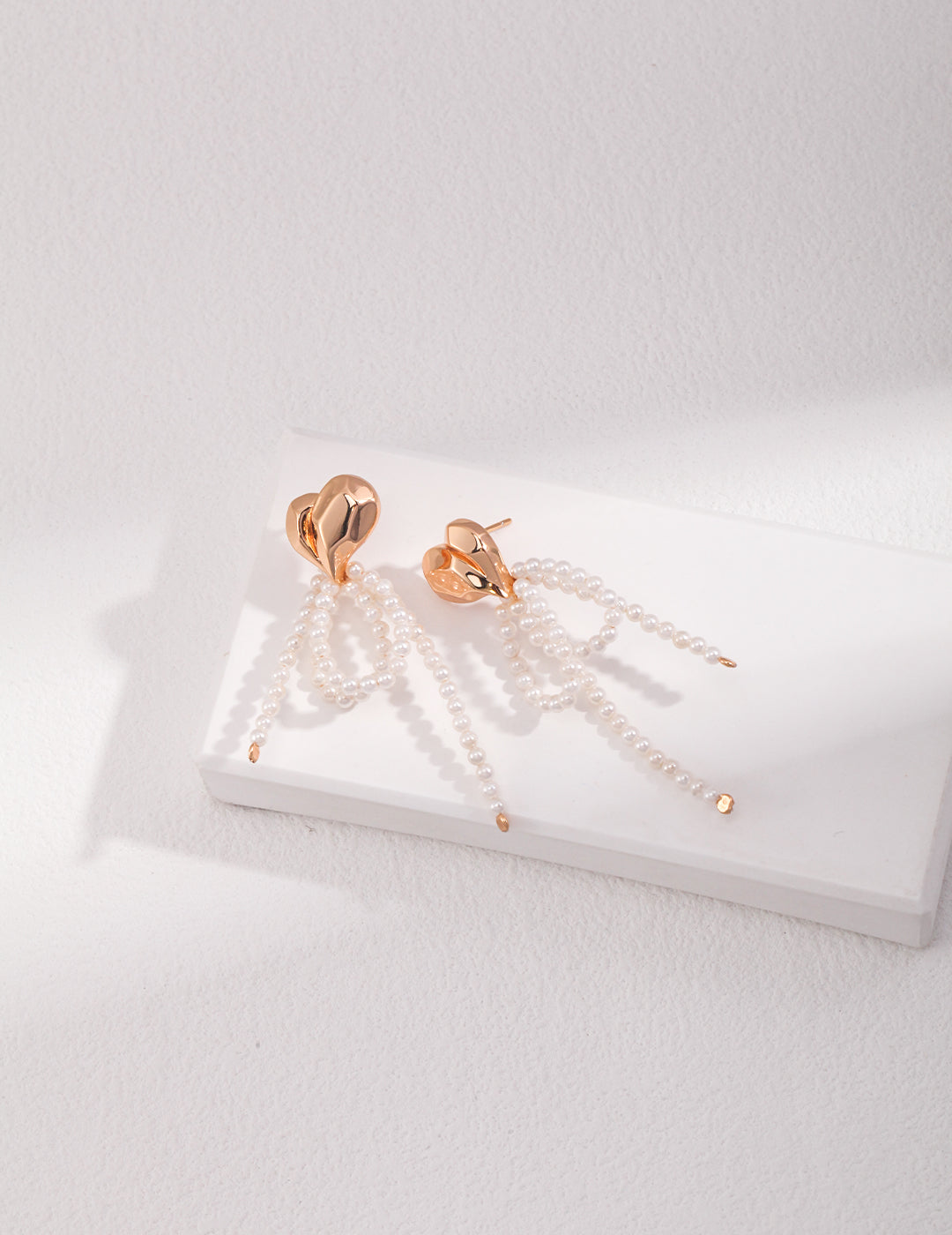 Pure Silver Shell Pearl Earrings