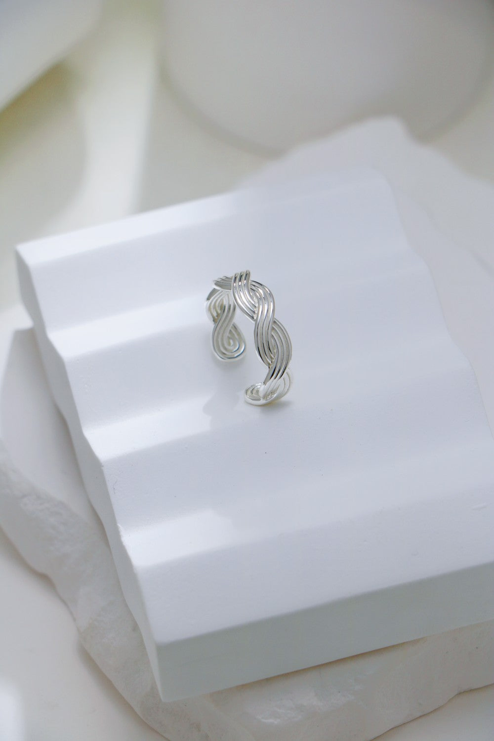 Sterling Silver Woven Stripe Ring