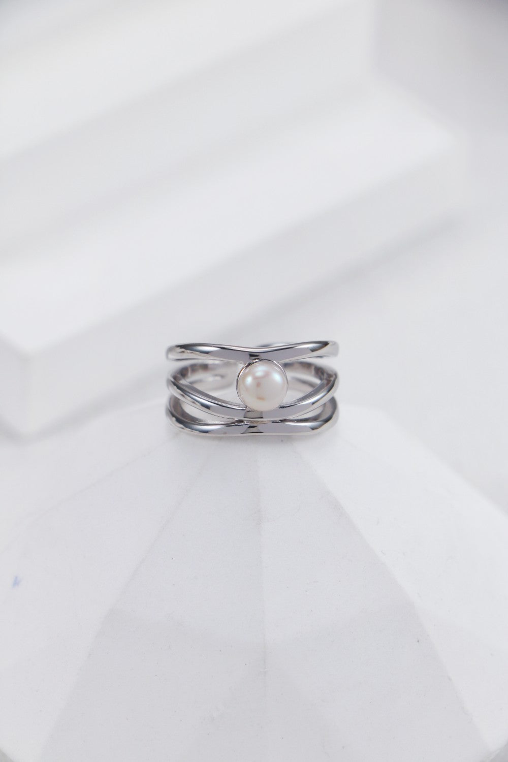 S925 Silver Pearl Ring