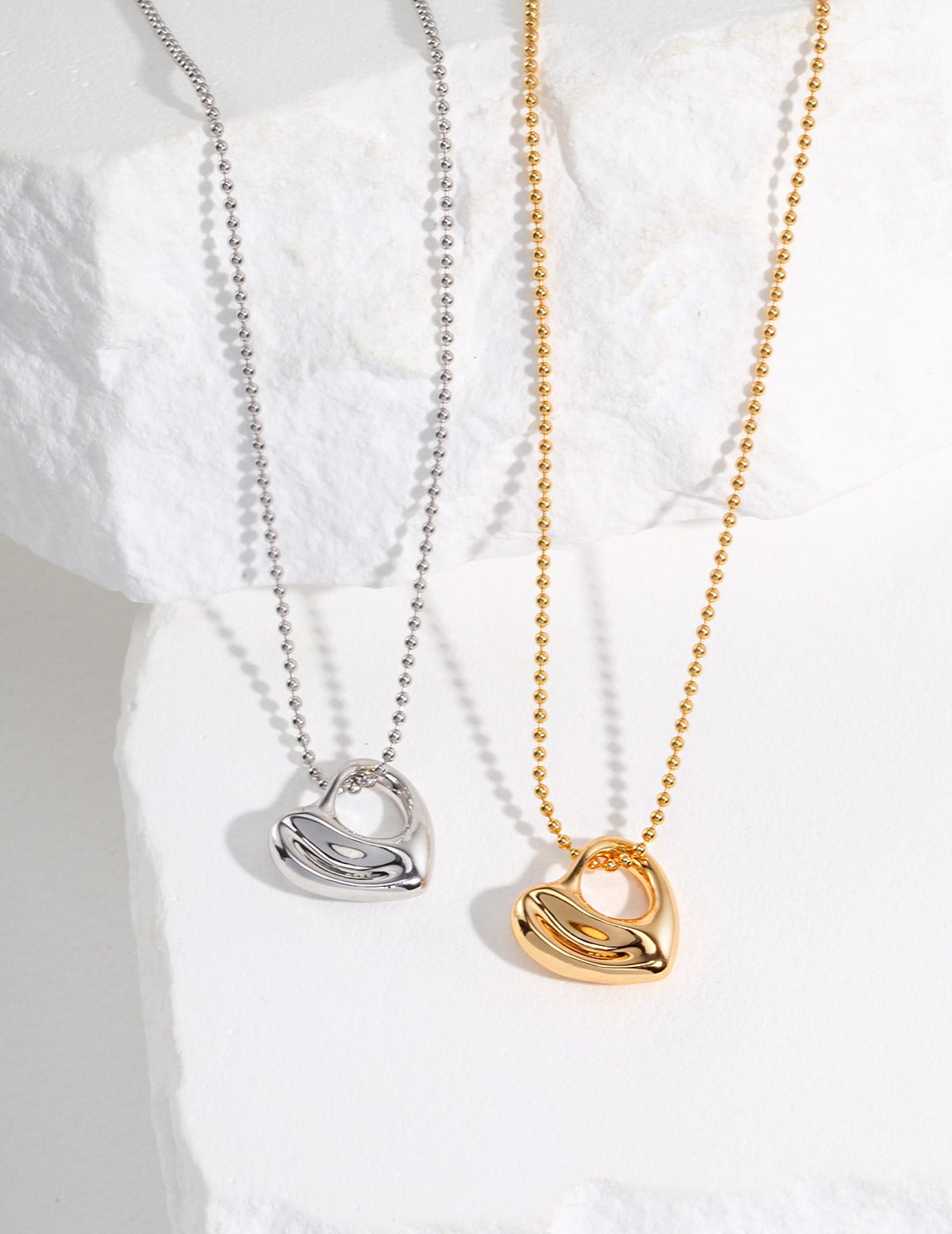 Pure Silver Heart Necklace