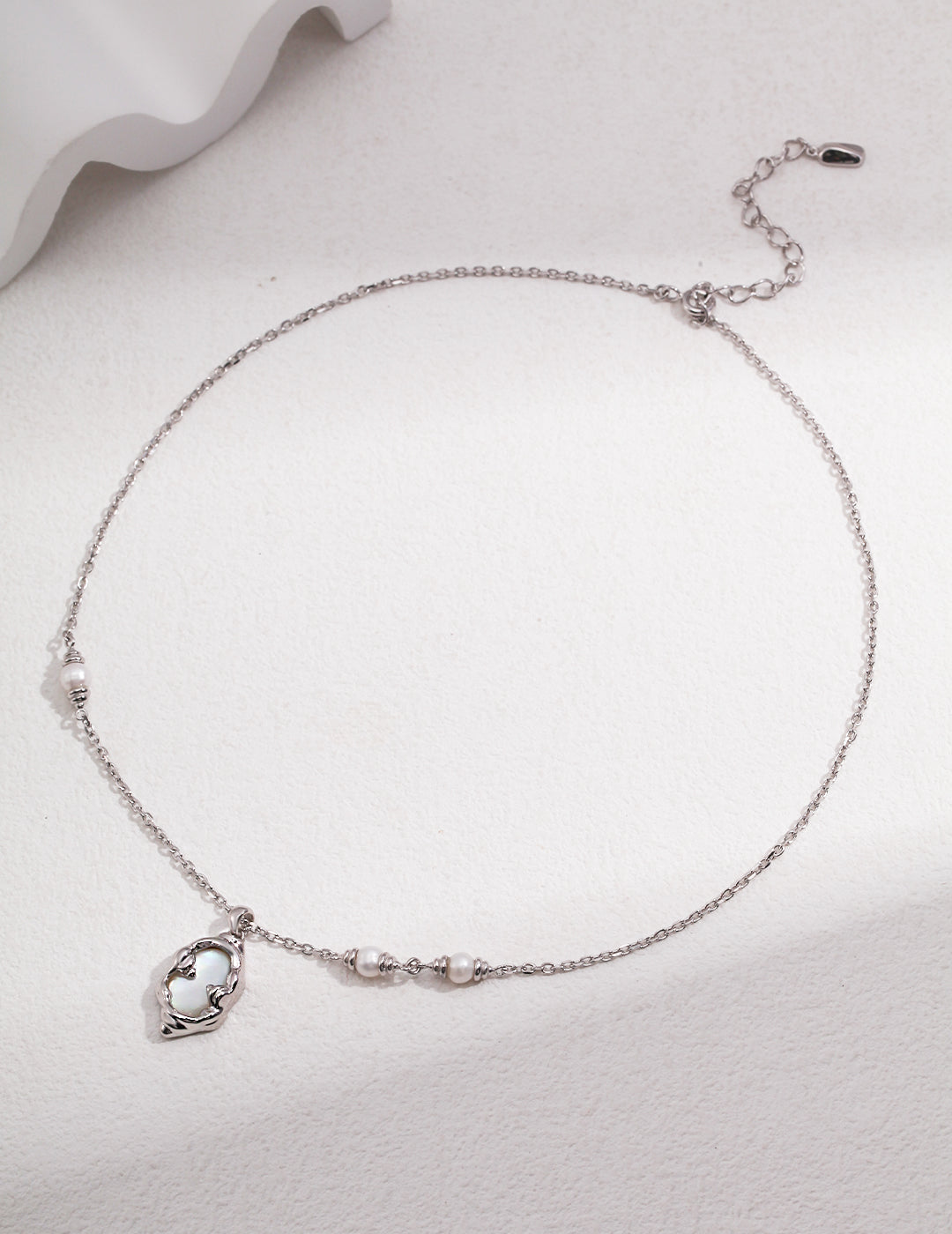 Sterling Silver Pearl Necklace