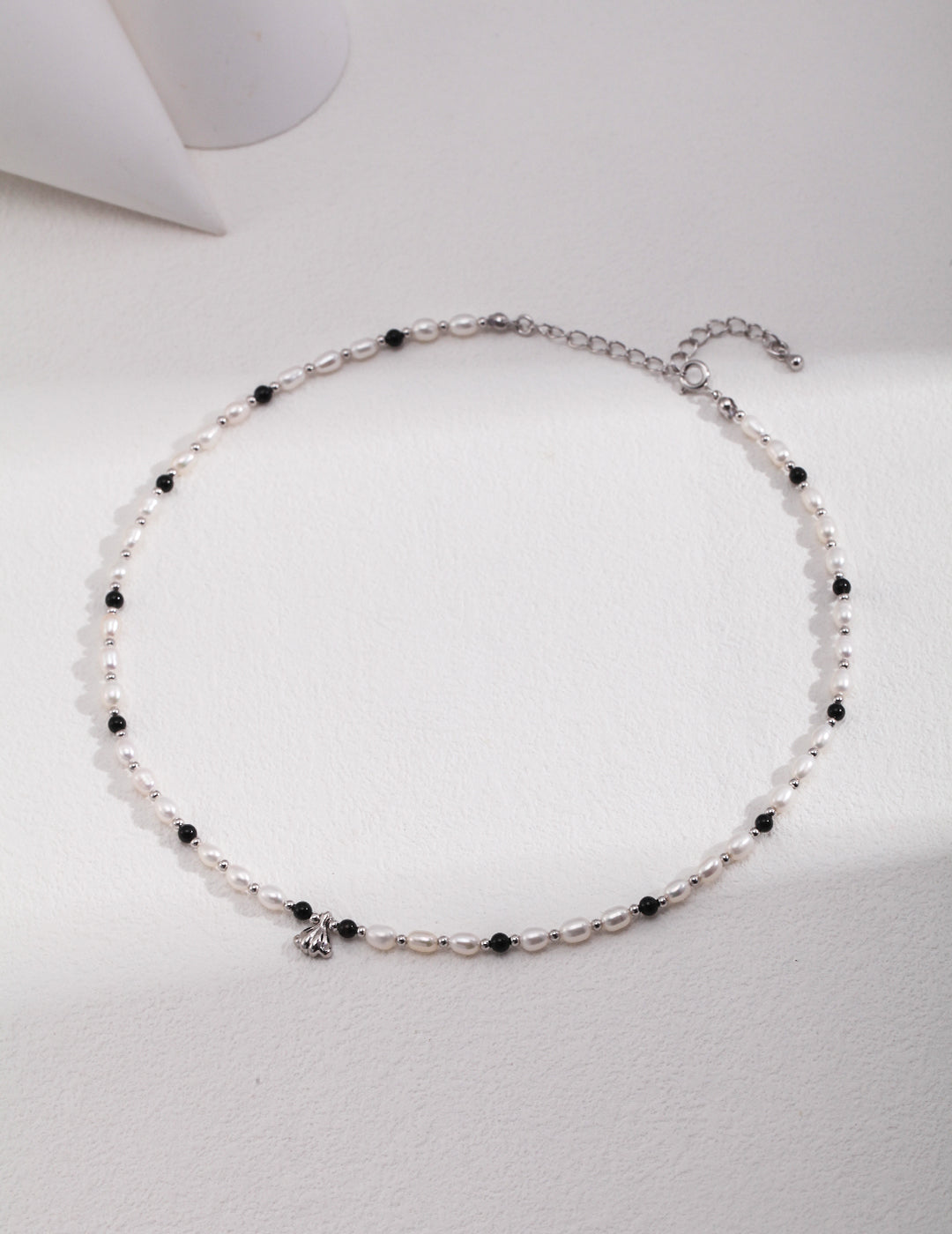 Pure Silver Pearl Necklace