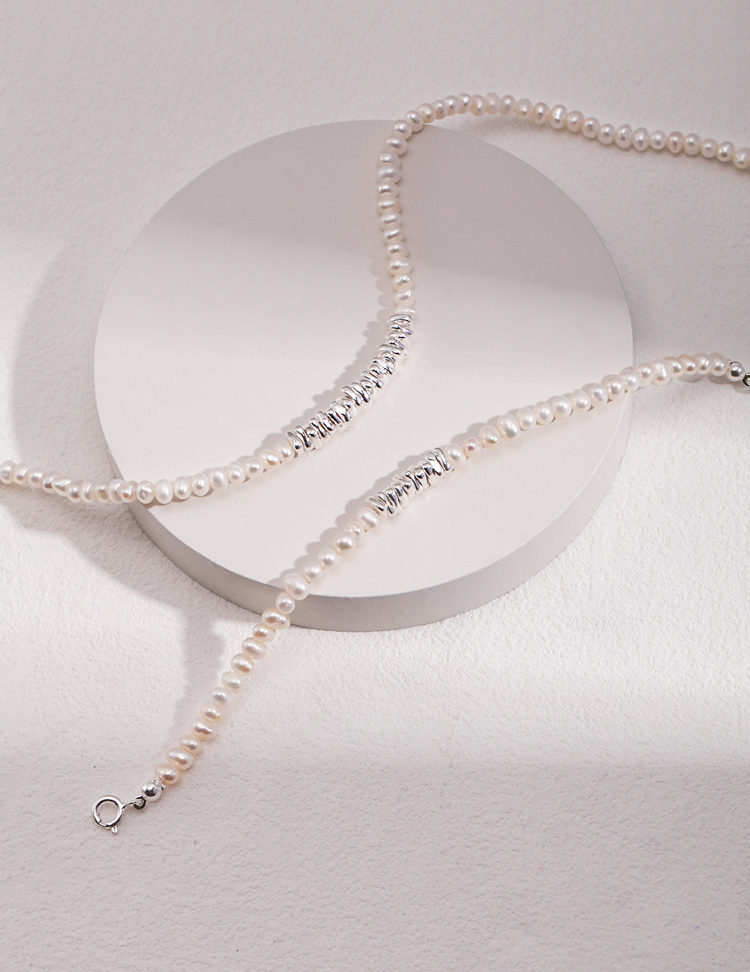 Sterling Silver Pearl Necklace