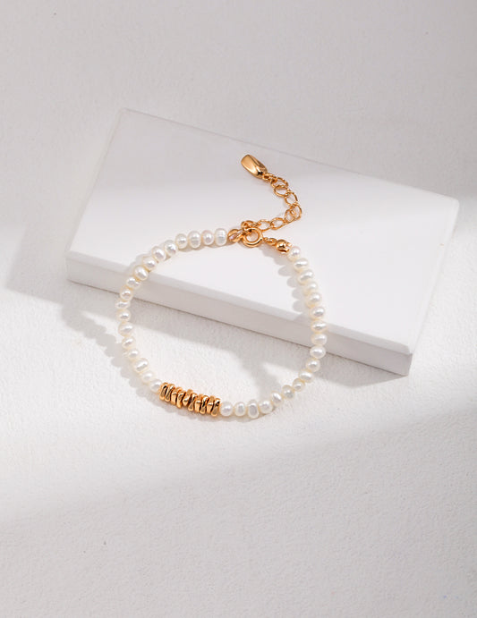 S925 Silver Pearl Bracelet