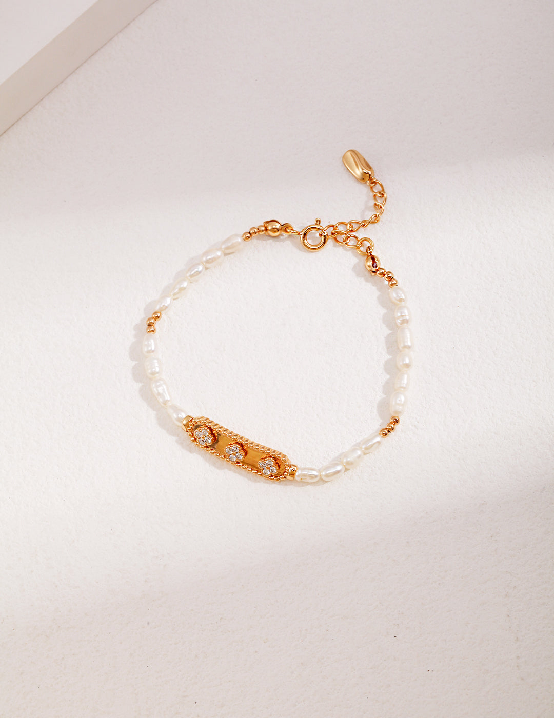 S925 Silver Pearl Bracelet