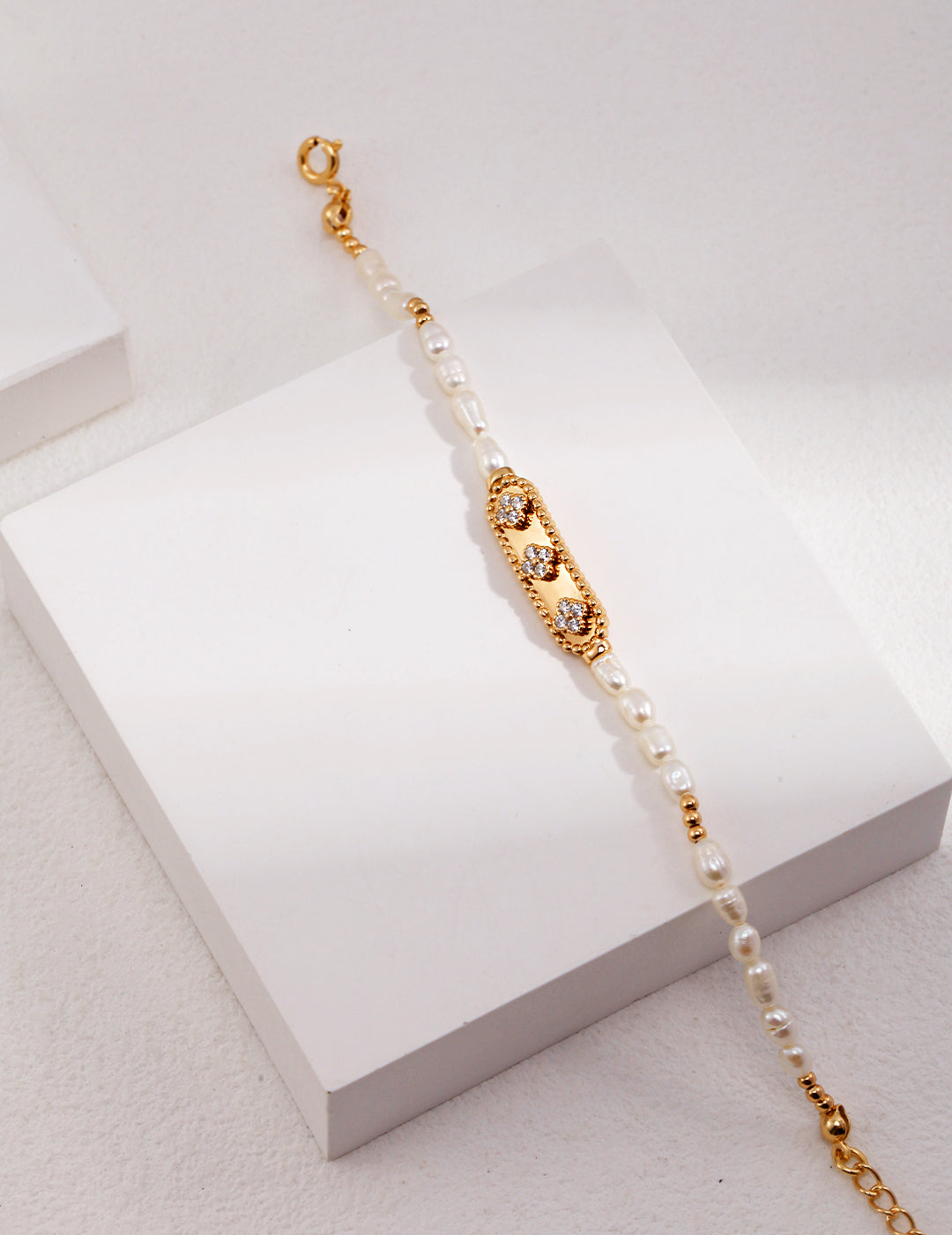 S925 Silver Pearl Bracelet