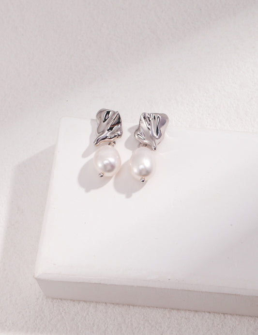 Sterling Silver Pearl Earrings