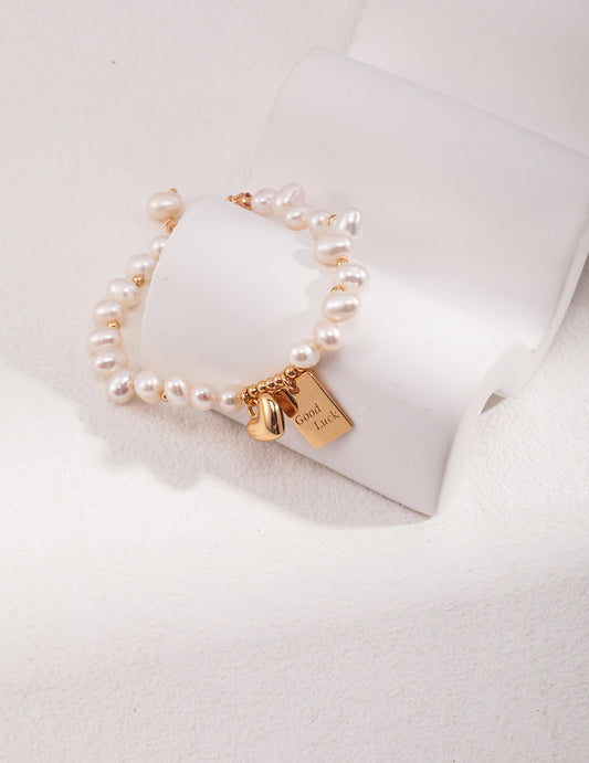 Sterling Silver Pearl Bracelet