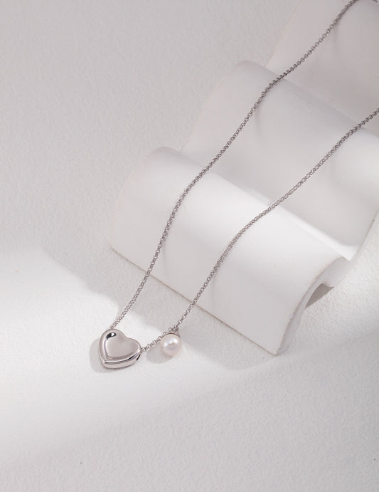 Pearl Heart Necklace