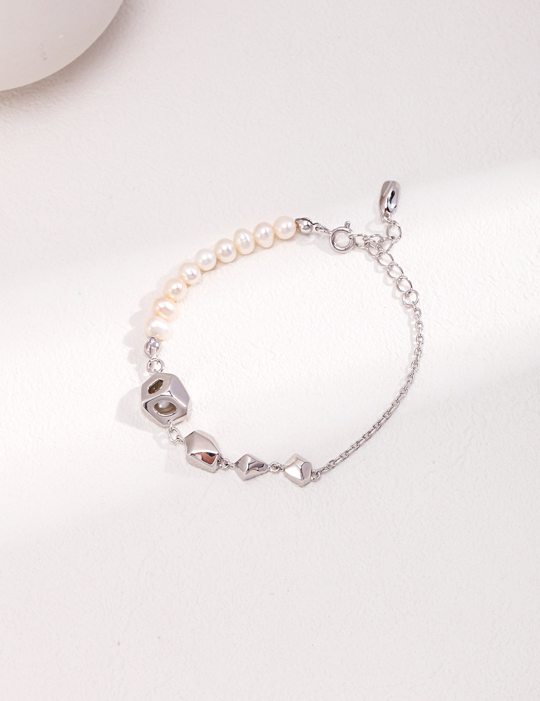 S925 Silver Pearl Bracelet