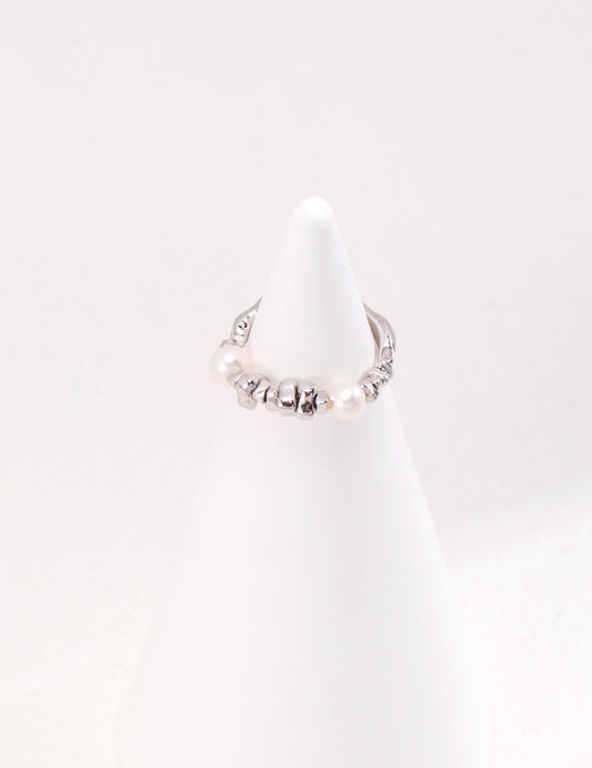 Sterling Silver Pearl Ring