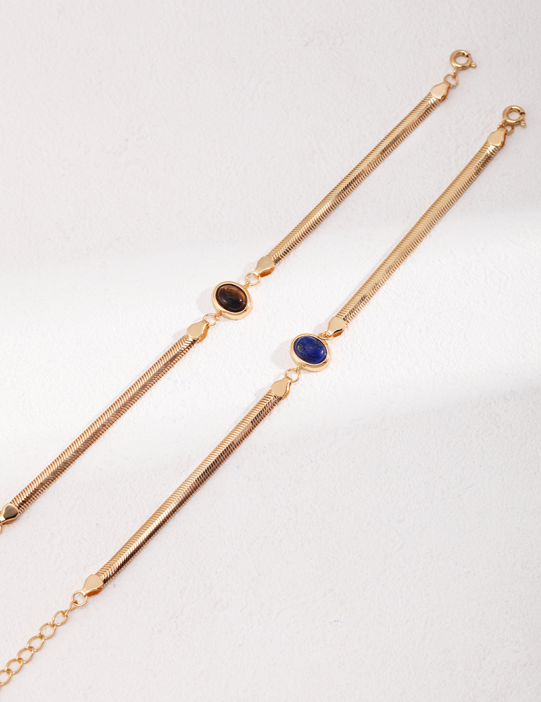 Natural Lapis Lazuli / Tiger Eye Elegant Bracelet