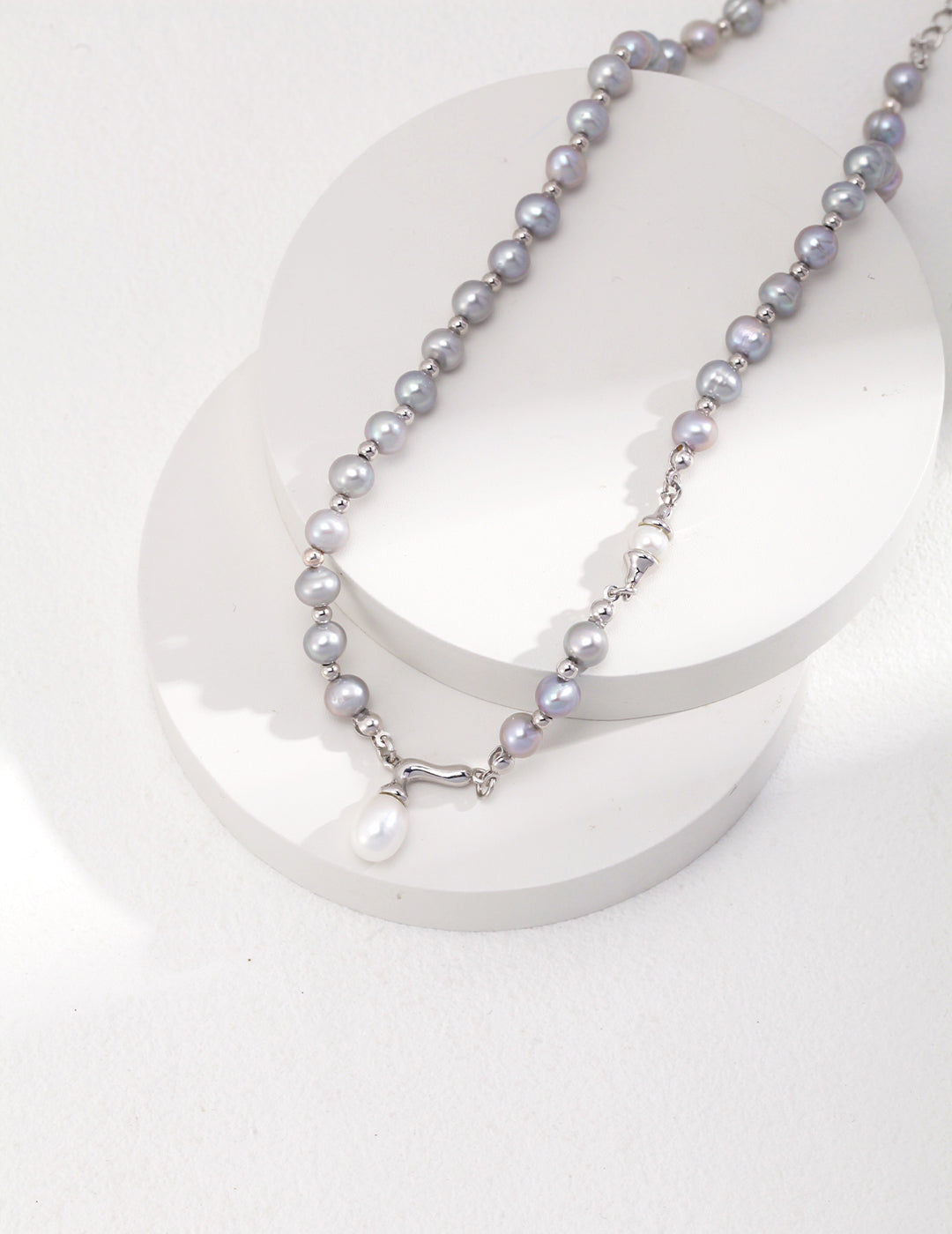 Sterling Silver Pearl Necklace