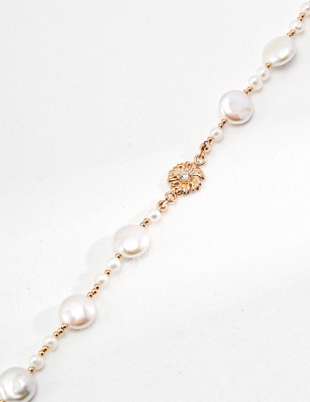 Pure Silver Pearl Necklace