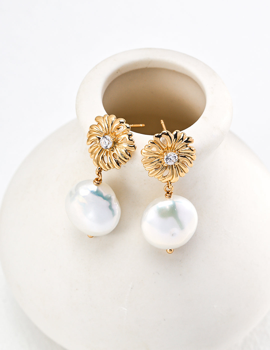 Sterling Silver Pearl Earrings