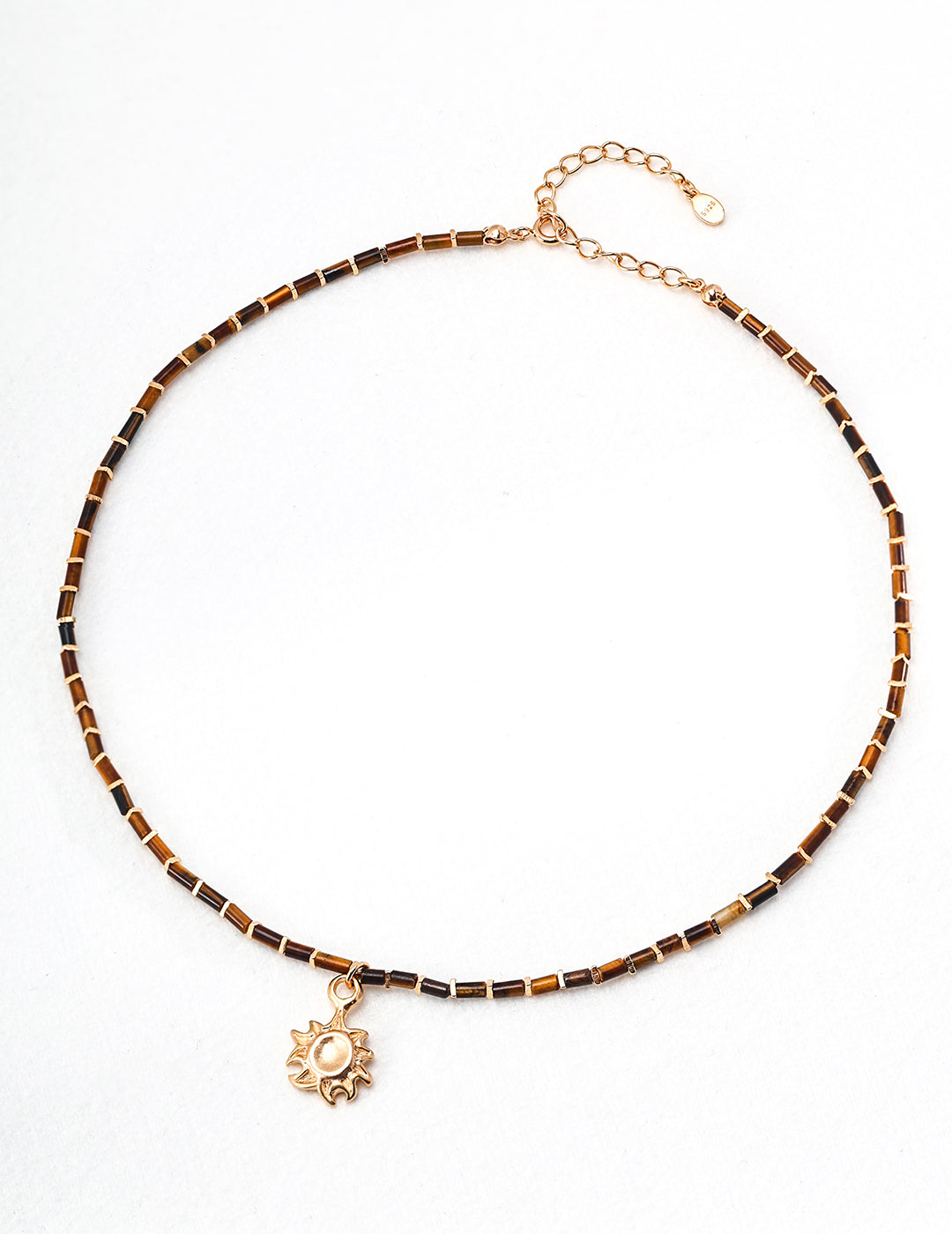 Sterling Silver Tiger Eye Necklace