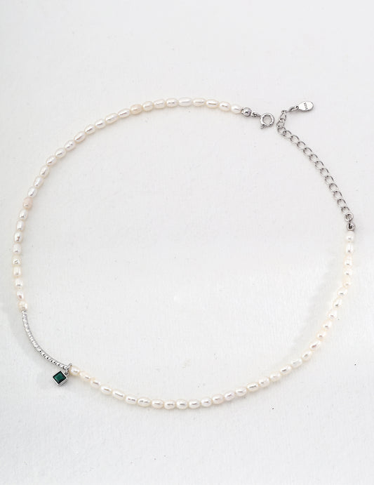 925 Sterling Silver Pearl Necklace