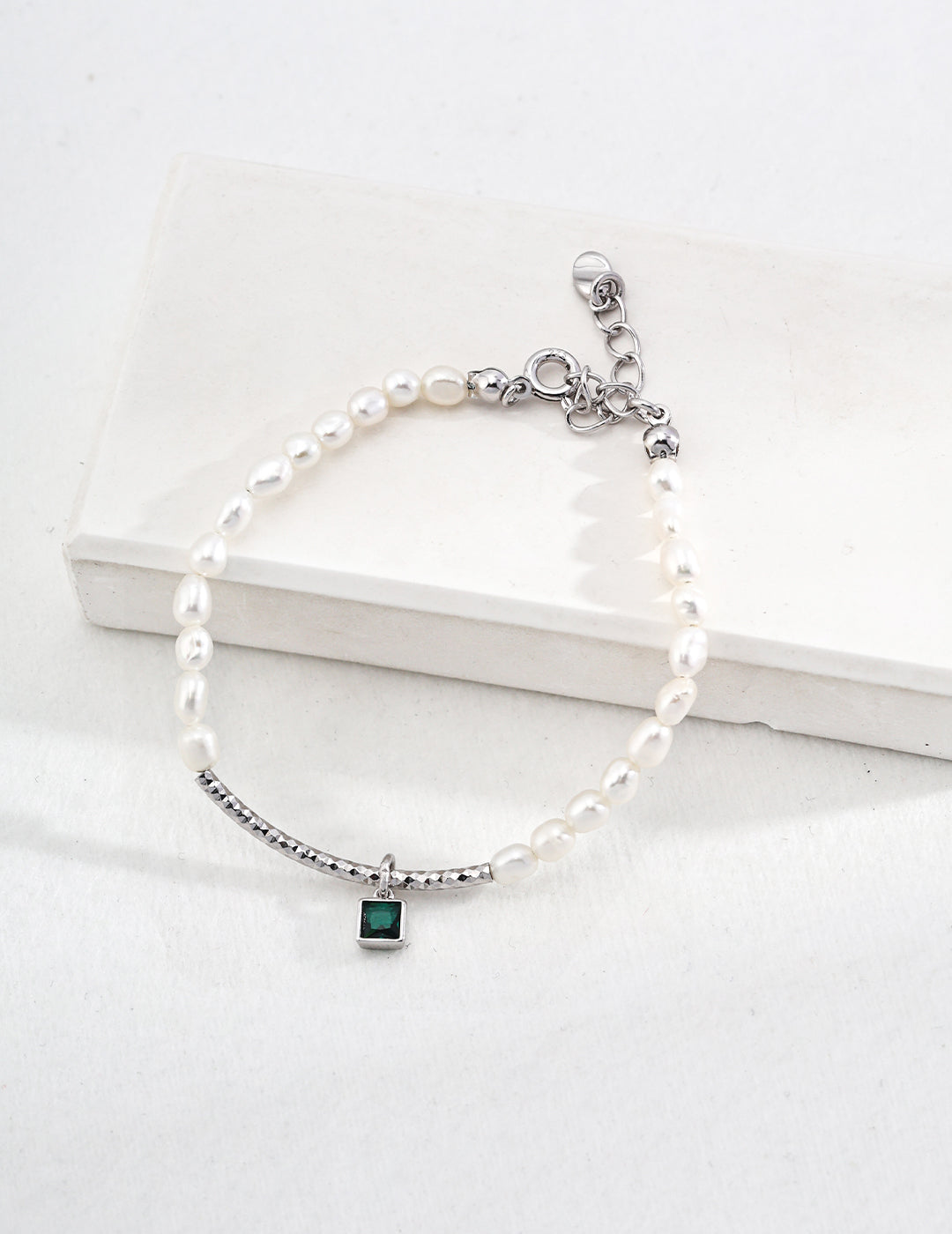 925 Sterling Silver Pearl Bracelet