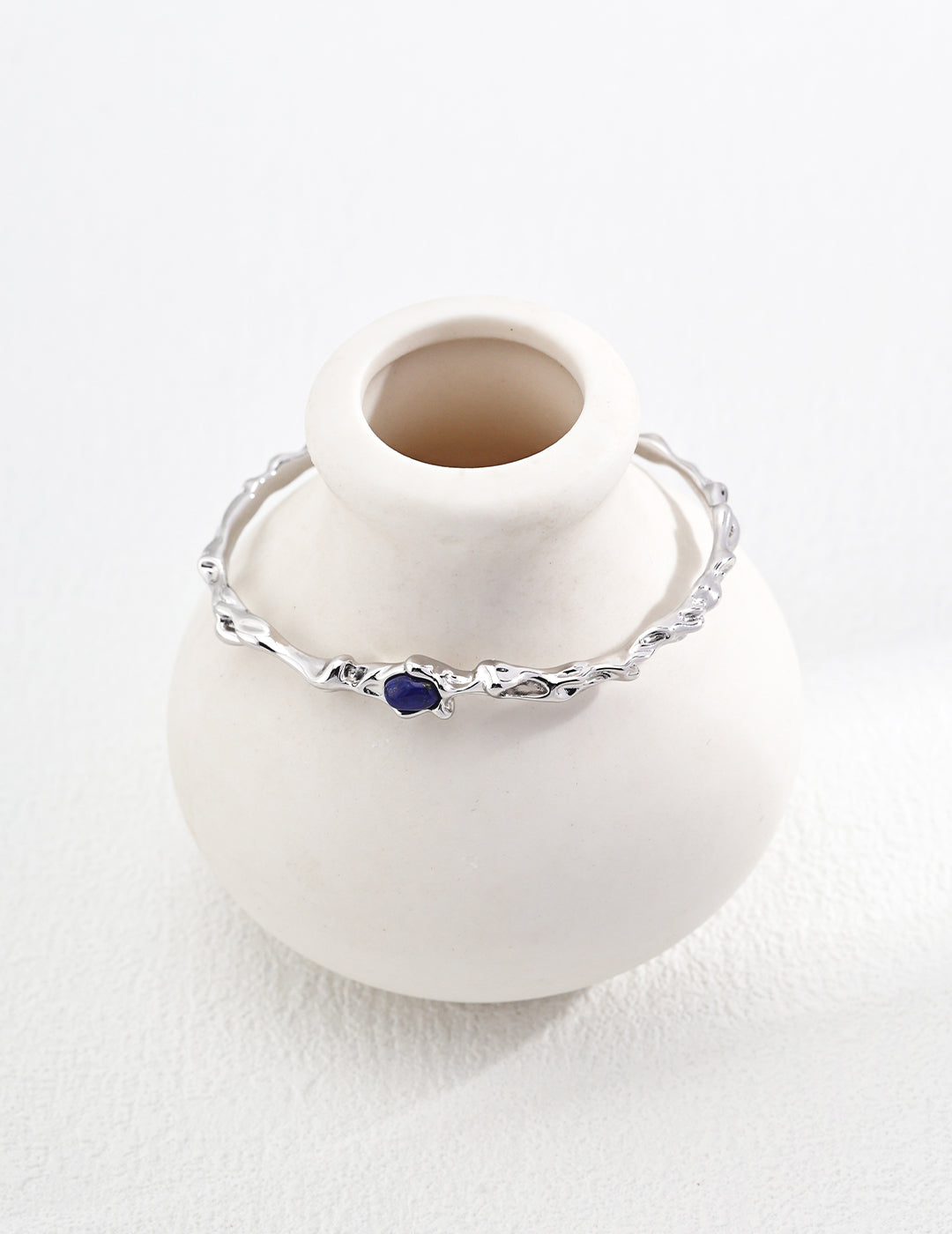 S925 Silver Lapis Lazuli Bracelet