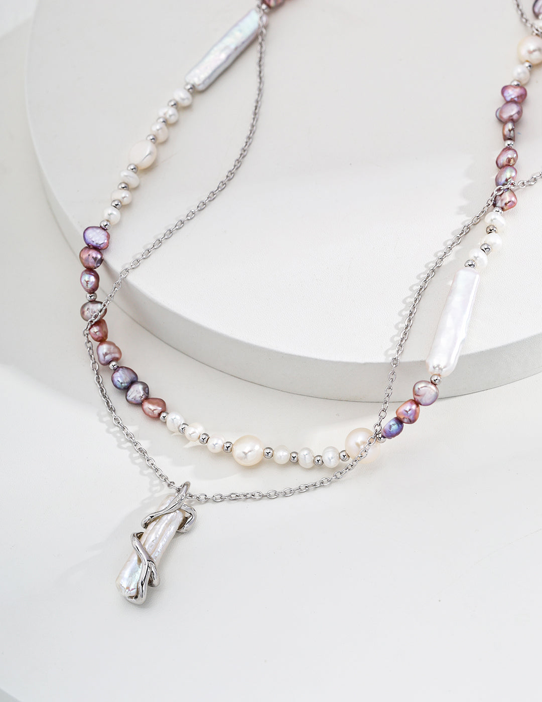 S925 Silver Fashion Natural Pearl Necklace