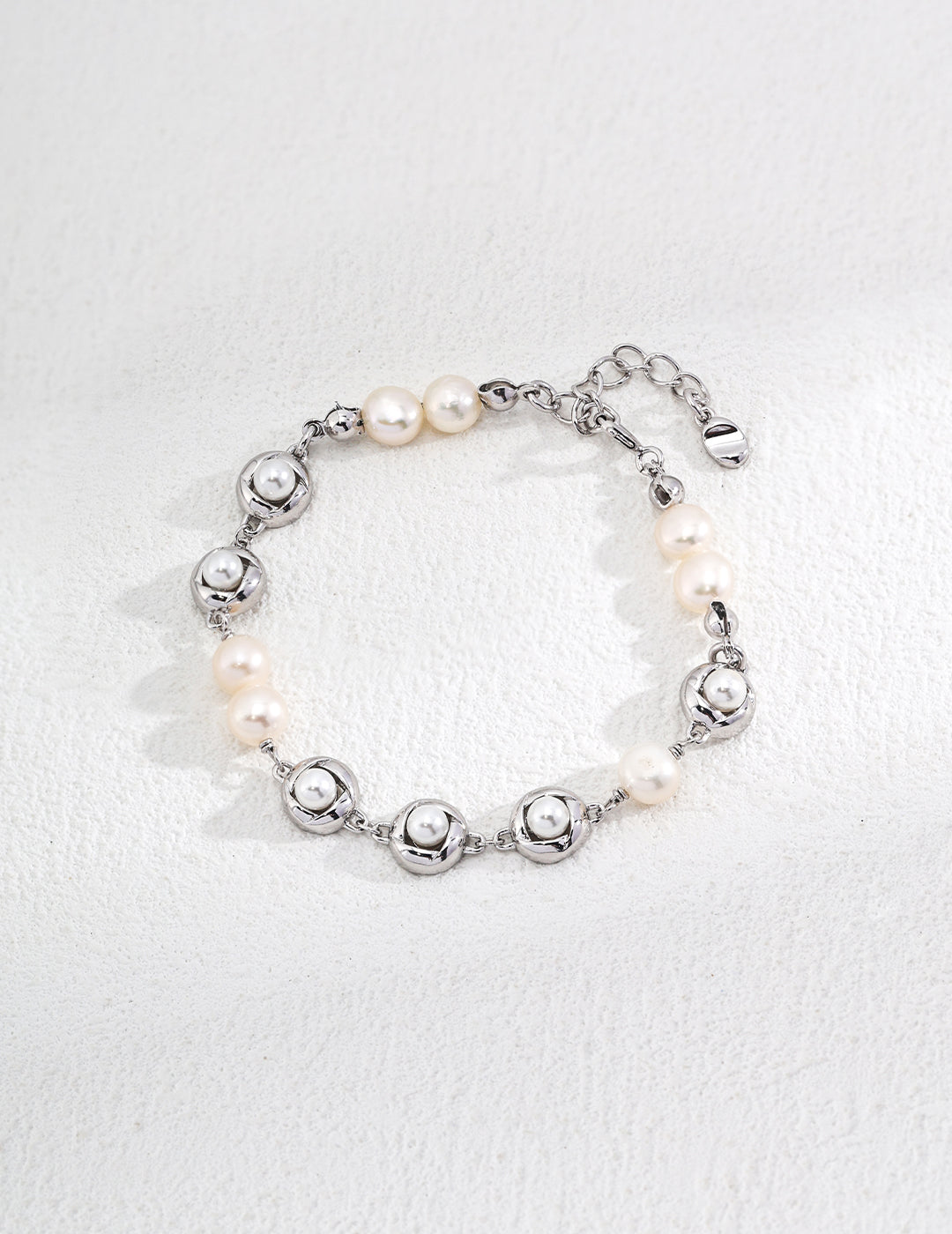 Sterling Silver Pearl Bracelet