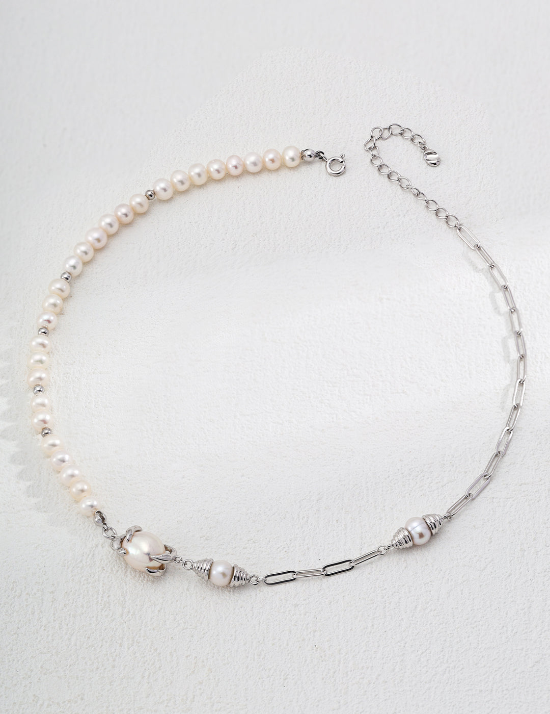 S925 Silver Natural Pearl Necklace