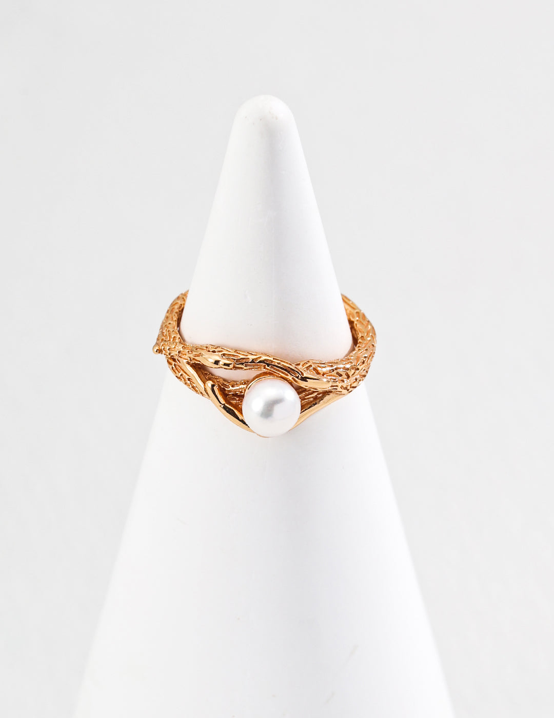 S925 Silver Minimalist Natural Pearl Ring