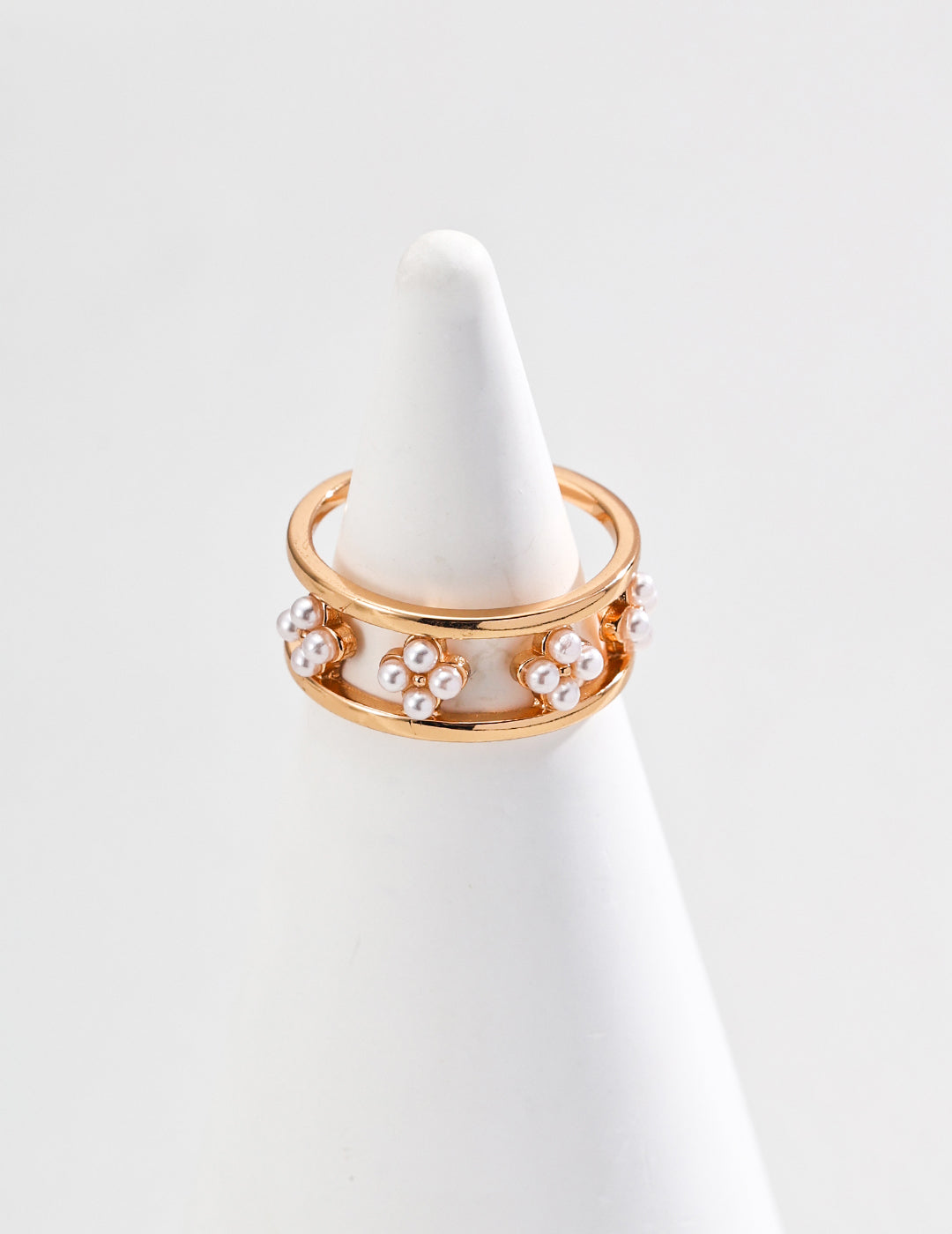 S925 Silver Minimalist Imitation Pearl Ring