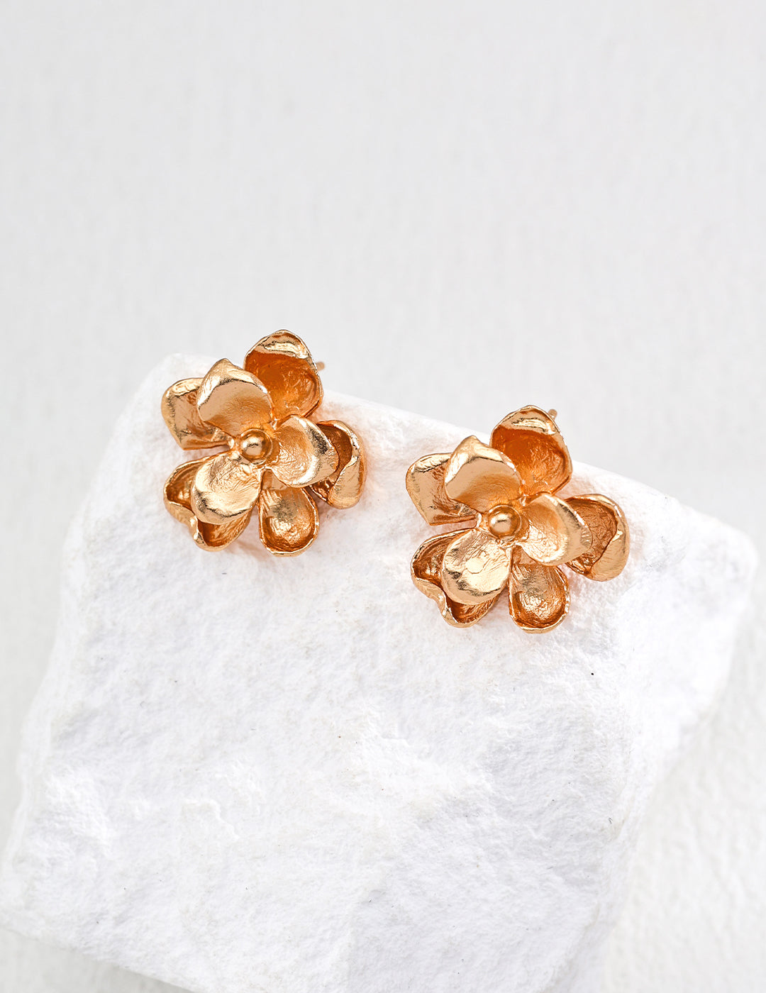 S925 Silver Stylish Minimalist Floral Earrings