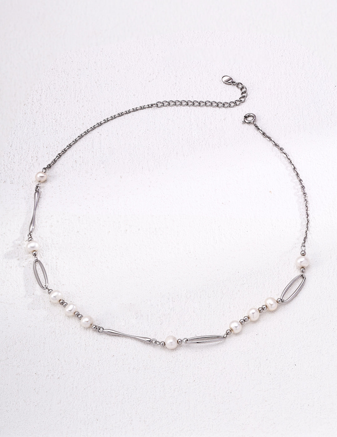 S925 Silver Stylish Natural Pearl Necklace