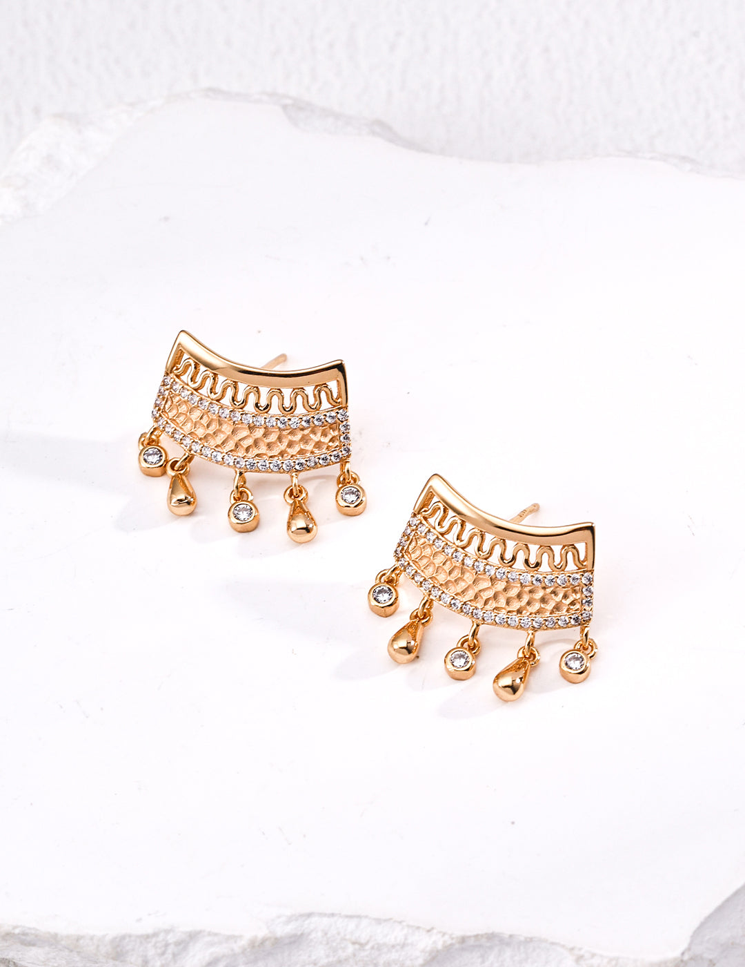 S925 Silver Vintage Zircon Earrings